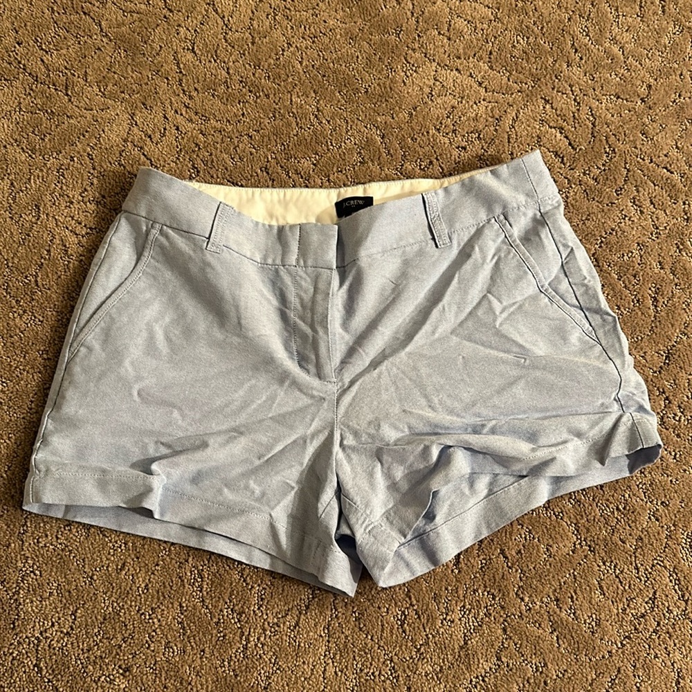 J. Crew size 6 light blue shorts. NWT. Never worn